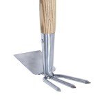 Kent & Stowe Double Hoe with Wooden Handle