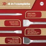 MonoPro 4-Piece SDS Plus Chisel Set