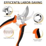 3-Piece Stainless Steel Pruning Shears Set