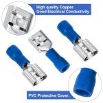 20pc Blue Female Spade Connector Assortment Kit