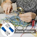 20pc Blue Female Spade Connector Assortment Kit