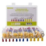 SeKi 360-Piece Insulated Ring Terminal Set