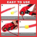 Knoweasy Ferrule Crimp Tool for 28-5 AWG Cables
