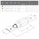 100Pcs Insulated Spade Wire Connectors, 12-10 AWG
