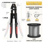 Wire Rope Crimp Kit with Sleeves and Thimbles