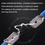 100Pcs Insulated Spade Wire Connectors, 12-10 AWG