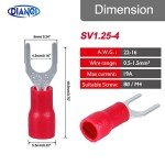 100pcs Insulated U-Type Wire Connectors Kit