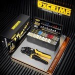 Versatile Crimp Tool Kit with 20 Connector Types