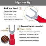 100pcs Insulated U-Type Wire Connectors Kit