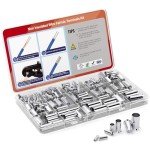 168 Pcs Tinned Copper Wire Ferrules Set