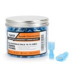 200Pcs Nylon Spade Connector Kit - Blue AWG