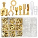 280-Piece Gold Wire Connector Set for Automotive Use