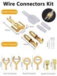 280-Piece Gold Wire Connector Set for Automotive Use