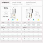 200Pcs Nylon Spade Connector Kit - Blue AWG