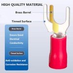 100 Pack Insulated Fork Spade Wire Connectors