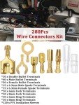 280-Piece Gold Wire Connector Set for Automotive Use