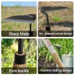 Elegital Kana Hoe 217 - Sharp Left-Handed Garden Tool