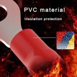 200 Pcs M3 Insulated Ring Terminals Kit