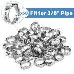 120 Pack of 3/8 Inch Stainless Steel PEX Rings