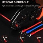 100 Pack Insulated Fork Spade Wire Connectors