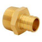 8PCS Brass 1/2" PEX to 3/4" NPT Couplings