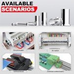 168 Pcs Tinned Copper Wire Ferrules Set