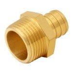 8PCS Brass 1/2" PEX to 3/4" NPT Couplings