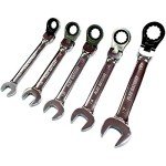 SK11 Flex Ratchet Wrench Set 0.4 - 0.7 Inch