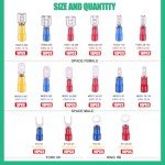 Spade Connector Kit with 15 Types of Terminals