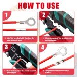 640PCS Non-Insulated Ring Terminal Connector Kit