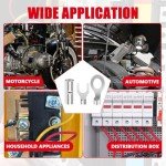 640PCS Non-Insulated Ring Terminal Connector Kit
