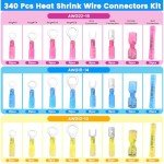 340 Pcs Waterproof Heat Shrink Connector Kit