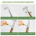 Haliaeetus Long Handle Gardening Hoe for Weeding