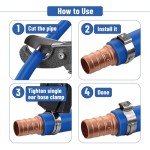 Stainless Steel PEX Cinch Clamp Rings, 50-Pack