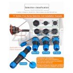 IP68 Waterproof Solder-Free 2-9 Pin Connectors