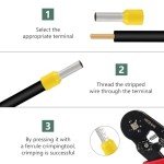 400Pcs Silver-Plated Copper Wire Ferrules Kit