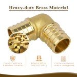 JUWO Brass 90° Elbow PEX Crimp Fittings (5 Pack)