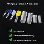 400Pcs Silver-Plated Copper Wire Ferrules Kit