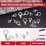 260PCS Copper Ring Fork Terminals Kit