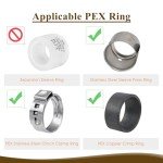 JUWO Brass 90° Elbow PEX Crimp Fittings (5 Pack)