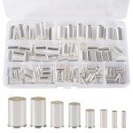 Silver Plated Copper Wire Ferrules Kit (166pcs)