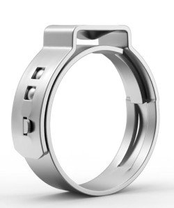 Bates 5/8" Stainless Steel PEX Clamp Rings, 50 Pack