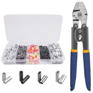 Heavy Duty Fishing Crimping Pliers and Sleeves Kit