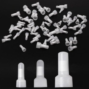 Sydien 1000 Pcs Closed End Crimp Caps