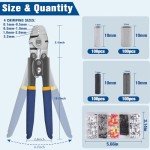 Fishing Crimping Pliers and Sleeves Tool Kit