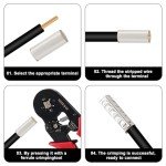 Silver Plated Copper Wire Ferrules Kit (166pcs)