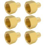 12PCS Brass PEX 1/2" Female NPT Adapters