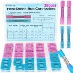 Kevenry 280 PCS Waterproof Heat Shrink Connectors