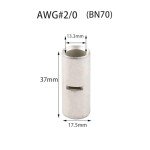 Teansic 5PCS Non-Insulated Butt Connectors for DIY