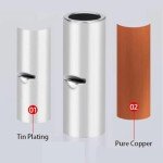 Teansic 5PCS Non-Insulated Butt Connectors for DIY